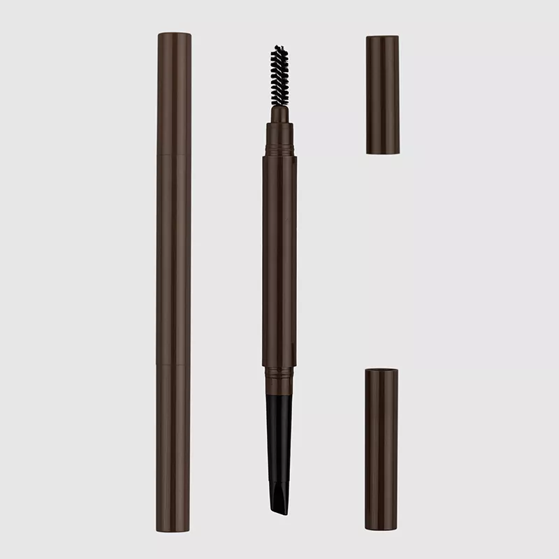 dual-ended Brow ခဲတံခဲတံနှင့်အတူ blending brush ထုပ်ပိုး withtapered
