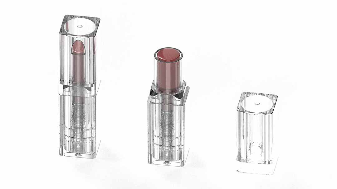 Injection-Molded Lipstick Tube ထုပ်ပိုးခြင်း။